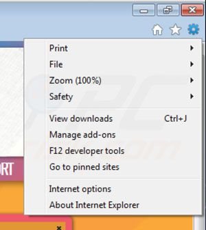 Remover Highlightly das extensões do Internet Explorer passo 1