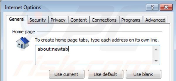 Remover Hometab da página inicial do Internet Explorer 