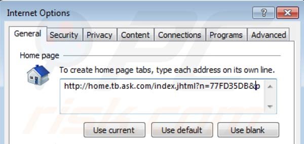 Remover as Barras de Ferramentas Mindspark da página inicial do Internet Explorer