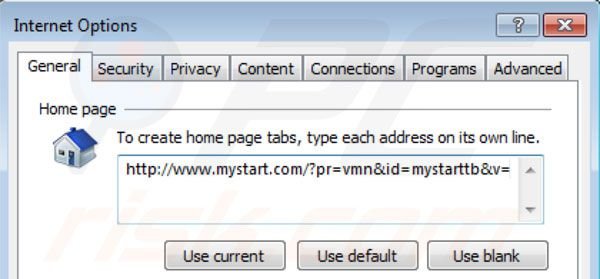 Remover Mystart.com da página inicial do Internet Explorer