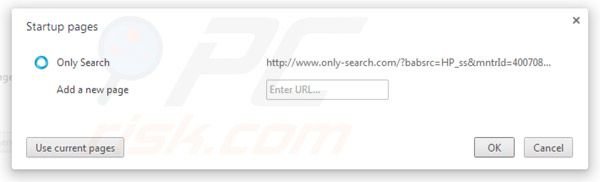 Remover Only-search.com da página inicial do Google Chrome