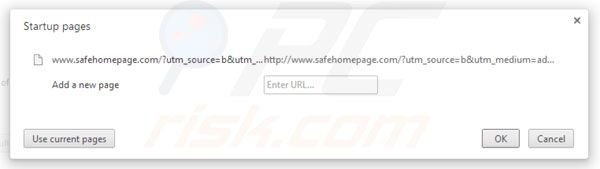 Página inicial do Safehomepage.com do Google Chrome