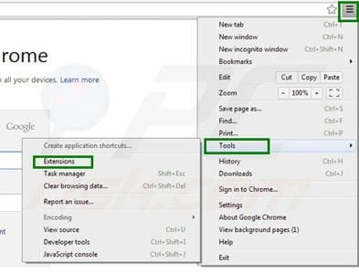 Remover Scorpion Saver das extensões do Google Chrome passo 1