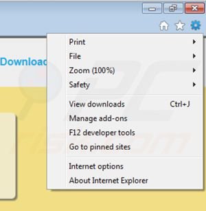 Remover plugins SuperWeb do Internet Explorer passo 1