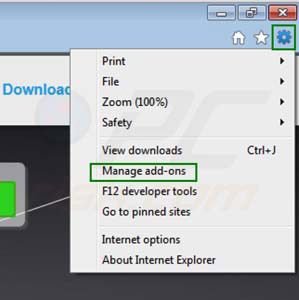 Remover Zoom Downloader das extensões do Internet Explorer passo 1