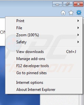 Remover anúncios por right coupon do Internet Explorer passo 1