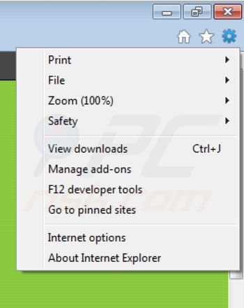 Remover Anúncios por Video Player das extensões do Internet Explorer passo 1