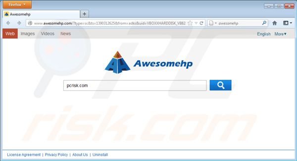 Vírus Awesomehp.com