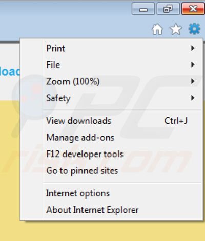 Remover anúncios lookinglink das extensões do Internet Explorer passo 1