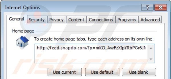 Remova shopping helper smartbar da página inicial do Internet Explorer