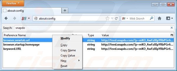 Removing shopping helper smartbar from Mozilla Firefox default search engine settings