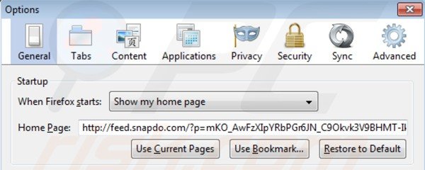 Remova shopping helper smartbar da página inicial do Mozilla Firefox