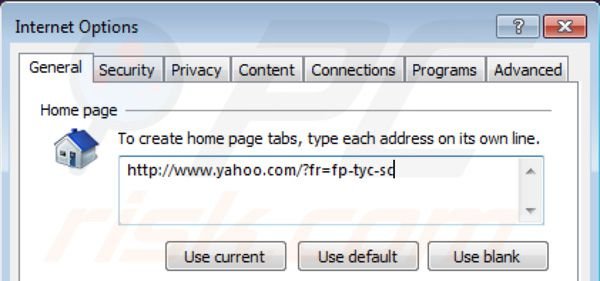 Remover a barra de ferramentas Yahoo da página inicial do Internet Explorer
