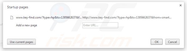Remover o vírus key-find.com da página inicial do Google Chrome
