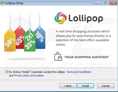 instalador de assistente de Compras Lollipop