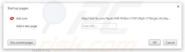 Remova ask-tb.com da página inicial do Google Chrome
