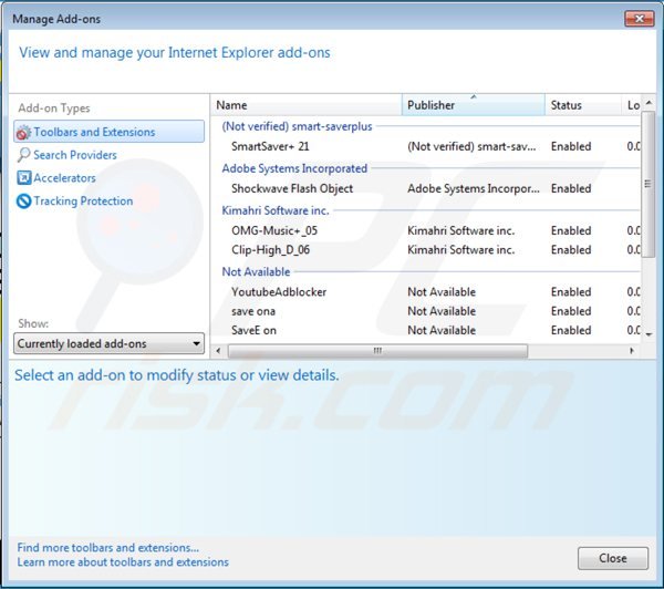 Remova os anúncios BestMarkit do Internet Explorer passo 2