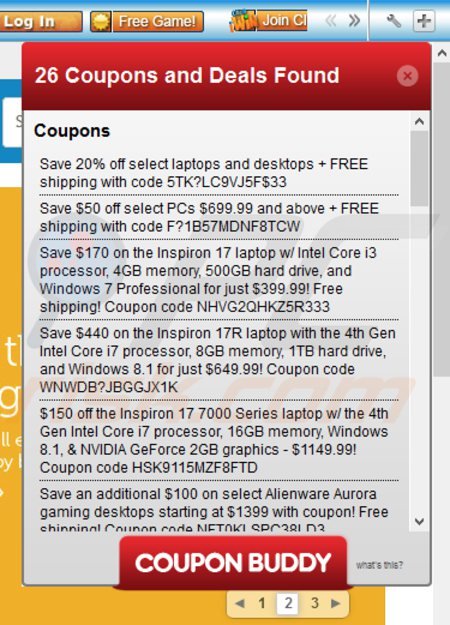 O adware Client Connect Ltd.causa anúncios Coupon Buddy