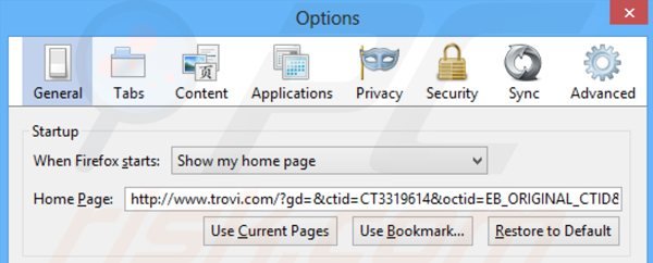 Remova o adware Client Connect Ltd. da página inicial do Mozilla Firefox