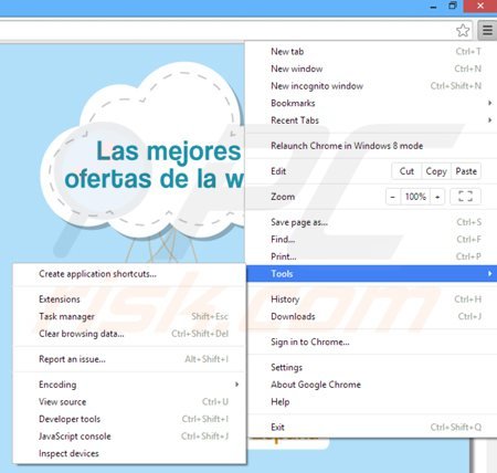 Remova o adware ContextFree do Google Chrome passo 1