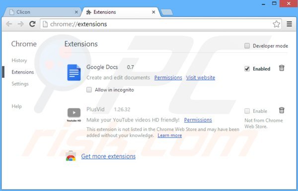 Remova o adware ContextFree do Google Chrome passo 2