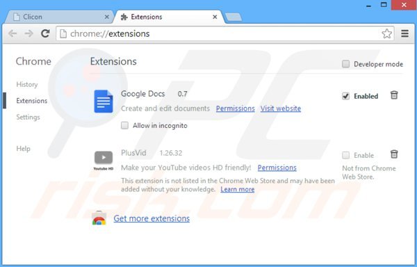 Remova o adware ContextFree do Google Chrome passo 2