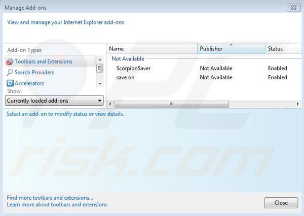 Remova os anúncios de Coupon Downloader do Internet Explorer passo 2
