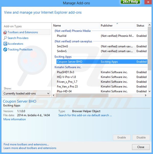 Remova Deal Finder do Internet Explorer passo 2
