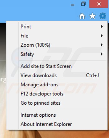 Remova o plug-in de Deeal do Internet Explorer passo 1