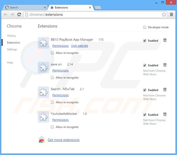 Remova extensões fraudulentas do Google Chrome: