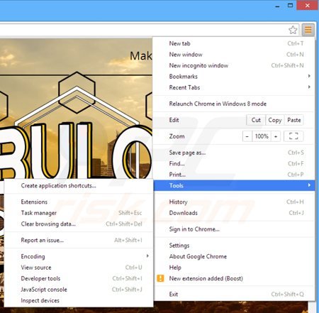 Remova os anúncios fabulousdiscounts do Google Chrome passo 1