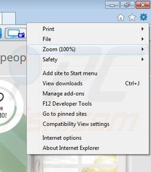 Removendo GenesisOffers do Internet Explorer passo 1