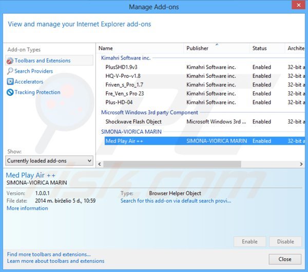 Remova Media Play Air + do Internet Explorer passo 2