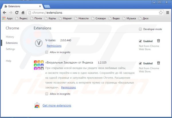 Remova Media Buzz do Google Chrome passo 2