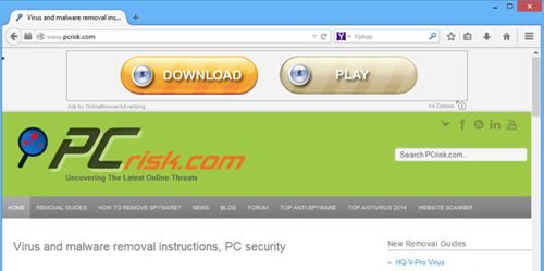 anúncios banner de publicidade de navegador online