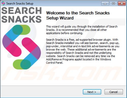 Instalador de adware Search Snacks