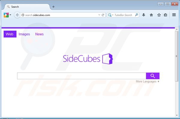 Redirecionamento Search.sidecubes.com