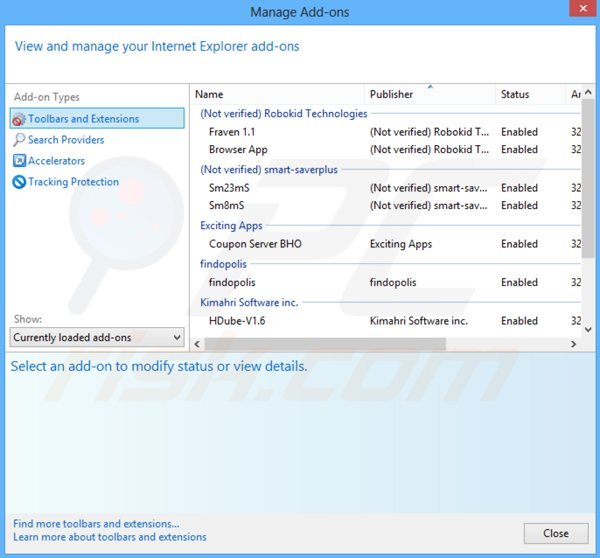 Removendo IdleCrawler do Internet Explorer passo 2
