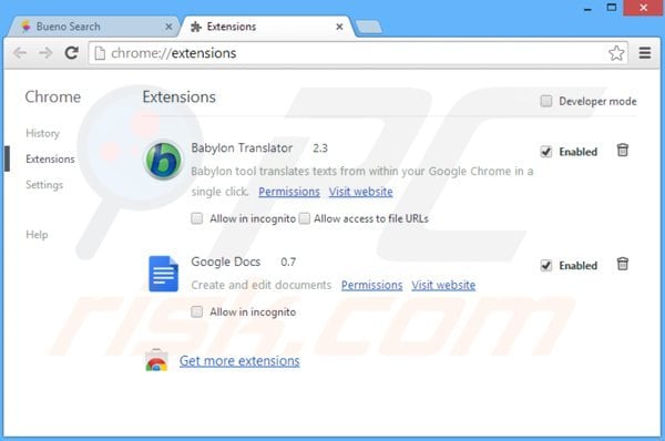 Remova Keep My Search das extensões do Google Chrome