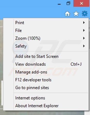 Remova os anúncios App of the Day do Internet Explorer passo 1