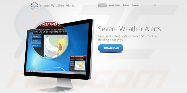 Adware Severe Weather Alerts