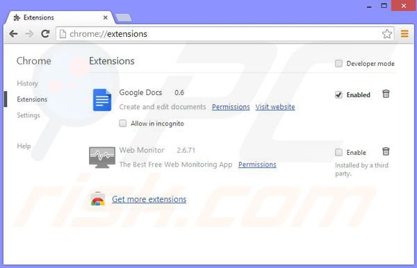 Remova os anúncios Theater-Max do Google Chrome passo 2
