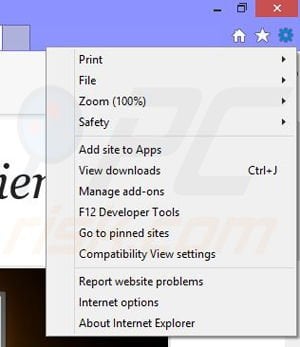 Remova os anúncios Theater-Max do Internet Explorer passo 1