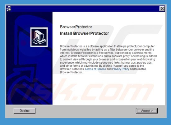 instalador do adware browserprotector
