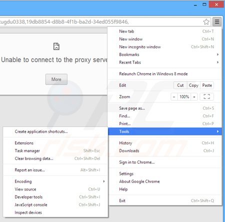 Remova os anúncios Browsers Apps + do Google Chrome passo 1