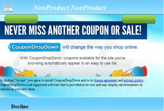 instalador do adware coupondropdown