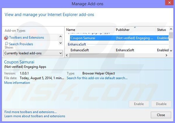 Removendo os anúncios Dolphin Deals do Internet Explorer passo 2