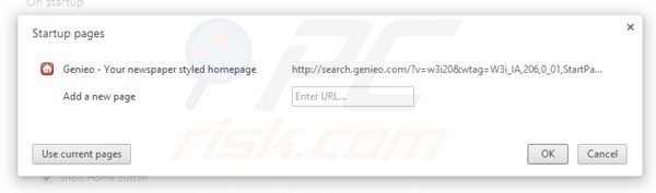 Removendo search.genieo.com da página inicial do Google Chrome