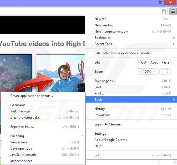 Remova os anúncios 123HD-Plus do Google Chrome passo 1