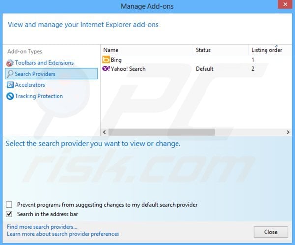 Removendo portalsepeti.com do motor de busca padrão do Internet Explorer